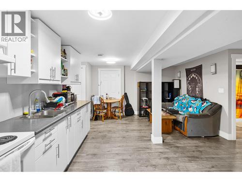 In-law suite kitchen/dining - 3341 Broadview Road, West Kelowna, BC - Indoor Photo Showing Kitchen With Double Sink