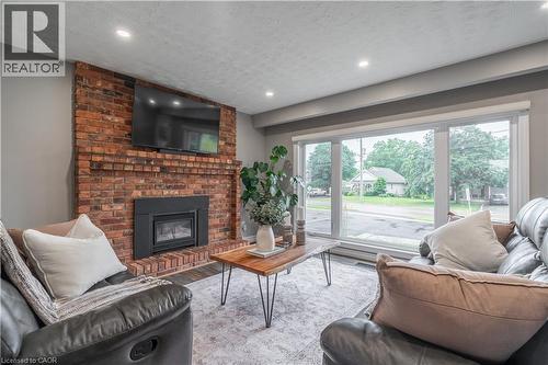 368 Caithness Street, Caledonia, ON - Indoor Photo Showing Living Room With Fireplace