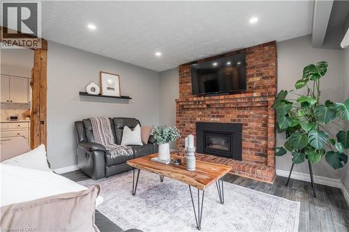 368 Caithness Street, Caledonia, ON - Indoor Photo Showing Living Room With Fireplace