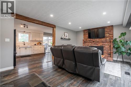 368 Caithness Street, Caledonia, ON - Indoor Photo Showing Living Room With Fireplace