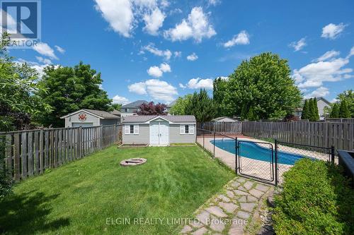 11 Kensington Court, St. Thomas, ON - Outdoor With In Ground Pool With Backyard