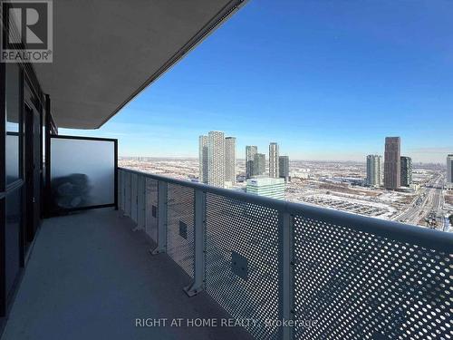 A real view from a balcony - 3907 - 8 Interchange Way, Vaughan, ON - Outdoor With Balcony With View With Exterior