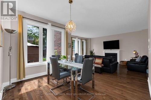 77 Graihawk Drive, Barrie, ON - Indoor Photo Showing Dining Room With Fireplace