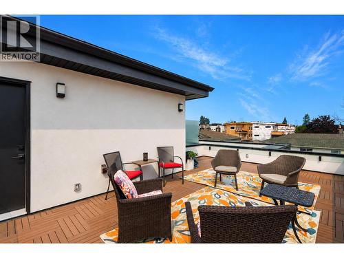 Approx. 375 sq. ft. private rooftop patio - 747 Patterson Avenue Unit# 2, Kelowna, BC - Outdoor With Deck Patio Veranda With Exterior