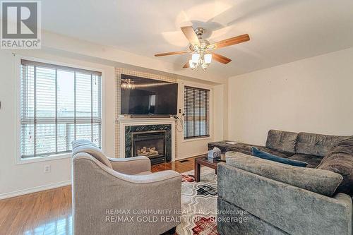 10 Squirreltail Way, Brampton, ON - Indoor Photo Showing Living Room With Fireplace