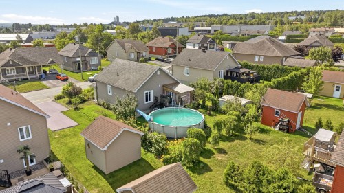 Vue d'ensemble - 892 37E Rue B, Saint-Georges, QC - Outdoor With Above Ground Pool With View