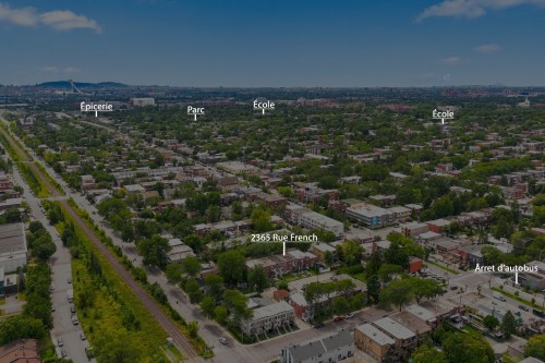 Aerial View - 2365  - 2367 Rue French, Montréal (Mercier/Hochelaga-Maisonneuve), QC - Outdoor With View