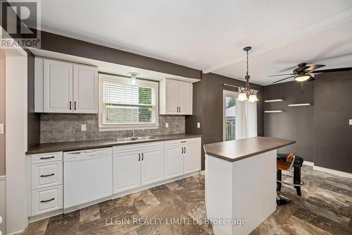 27 Vanier Place, St. Thomas, ON - Indoor Photo Showing Kitchen With Double Sink