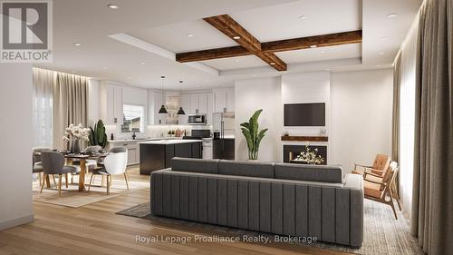 Artist Rendering. - 0 Squire Road, Stirling-Rawdon (Rawdon Ward), ON - Indoor Photo Showing Living Room With Fireplace