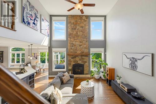 562 Pennycross Lane, Ottawa, ON - Indoor Photo Showing Living Room With Fireplace