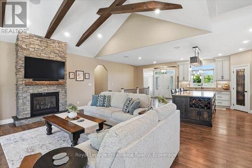 63 Hiddenvalley Drive, Belleville (Thurlow Ward), ON - Indoor Photo Showing Living Room With Fireplace