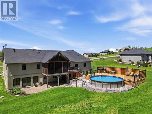 63 Hiddenvalley Drive, Belleville (Thurlow Ward), ON - Outdoor With Above Ground Pool With Deck Patio Veranda