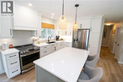127 Cleary Avenue, Dunnville, ON - Indoor Photo Showing Kitchen With Double Sink With Upgraded Kitchen