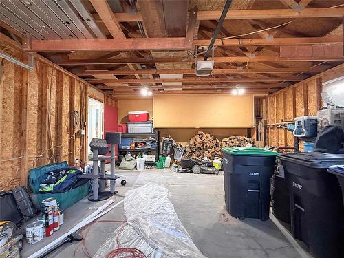 Double Attached Garage - 115 Mcvicar Crescent, Brandon, MB - Indoor Photo Showing Basement