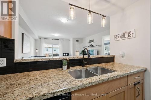 207 - 901 Paisley Road, Guelph (Willow West/Sugarbush/West Acres), ON - Indoor Photo Showing Kitchen With Double Sink