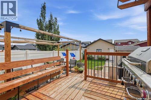 4409 Green Poplar Lane E, Regina, SK - Outdoor With Deck Patio Veranda With Exterior