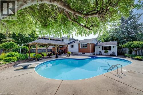 298 Creighton Court, Waterloo, ON - Outdoor With In Ground Pool With Deck Patio Veranda With Backyard With Exterior
