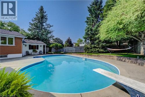 298 Creighton Court, Waterloo, ON - Outdoor With In Ground Pool With Backyard