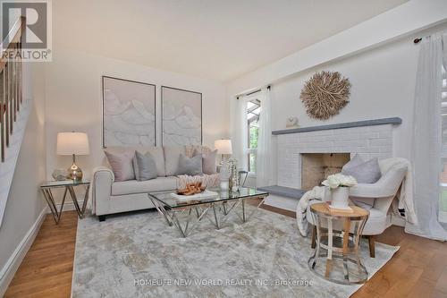 60 James Park Square, Toronto, ON - Indoor Photo Showing Living Room With Fireplace