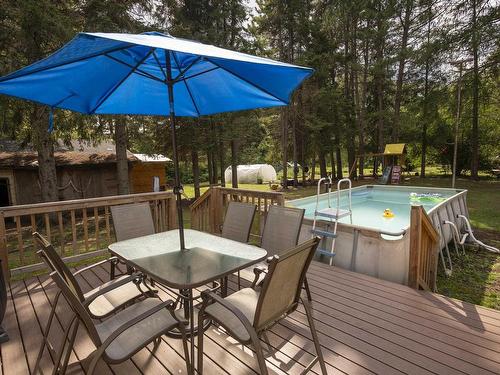 391 Fraser Road, Thunder Bay, ON - Outdoor With Above Ground Pool With Deck Patio Veranda With Backyard