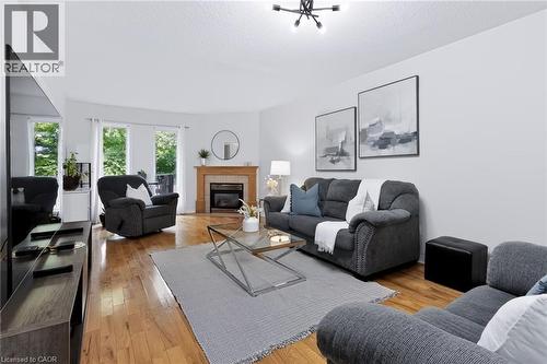 4130 Foxwood Drive, Burlington, ON - Indoor Photo Showing Living Room With Fireplace