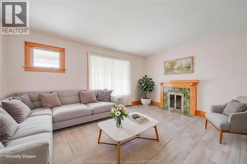 1333 Windermere, Windsor, ON - Indoor Photo Showing Living Room With Fireplace