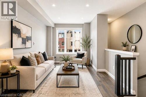 Virtually Staged - 1169 Garner Road E Unit# 86, Hamilton, ON - Indoor Photo Showing Living Room