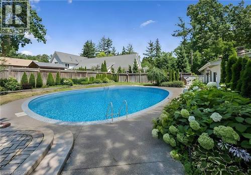 Virtually Staged/Rennovated - 138 Appleby Place, Burlington, ON - Outdoor With In Ground Pool With Backyard