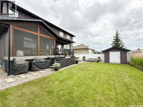 505 Brown Crescent, Weyburn, SK - Outdoor With Deck Patio Veranda With Exterior