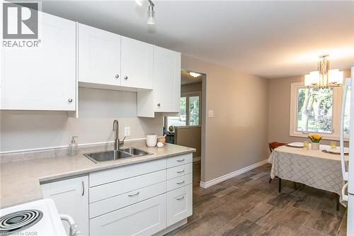 36 Amos Avenue, Waterloo, ON - Indoor Photo Showing Kitchen With Double Sink