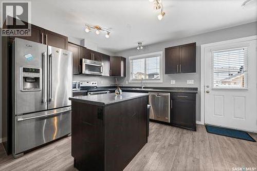 4612 Albulet Drive, Regina, SK - Indoor Photo Showing Kitchen With Stainless Steel Kitchen