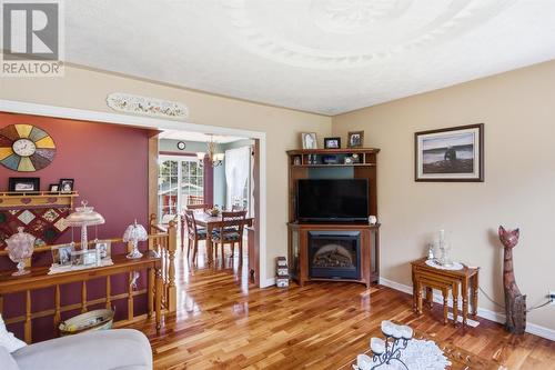 2 Juniper Crescent, Traytown, NL - Indoor Photo Showing Living Room With Fireplace