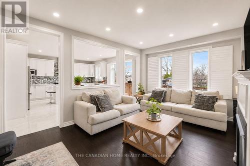 23 Chaumont Drive, Hamilton, ON - Indoor Photo Showing Living Room With Fireplace