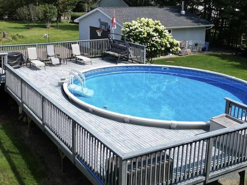 148 Forest Hill Drive, Valley, NS - Outdoor With Above Ground Pool With Deck Patio Veranda With Exterior
