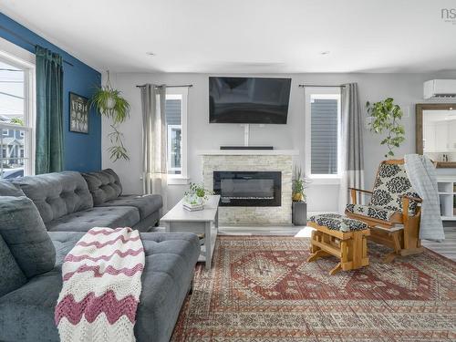 151 Mica Crescent Crescent, Spryfield, NS - Indoor Photo Showing Living Room With Fireplace