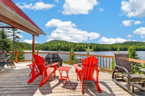 Terrasse - 1 Lac Delaney, Saint-Raymond, QC - Outdoor With Deck Patio Veranda