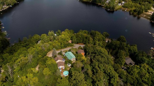 Photo aérienne - 62 Ch. Lakeview, Saint-Adolphe-D'Howard, QC - Outdoor With Body Of Water With View