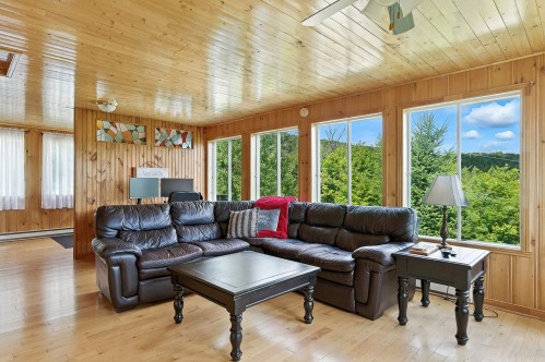 Salon - 62 Ch. Lakeview, Saint-Adolphe-D'Howard, QC - Indoor Photo Showing Living Room