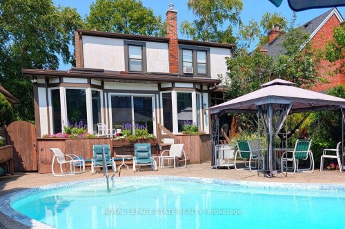 107 Bond Street S, Hamilton, ON - Outdoor With In Ground Pool