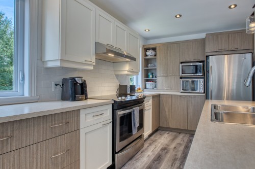 Cuisine - 890 Route Morin, Val-David, QC - Indoor Photo Showing Kitchen With Double Sink With Upgraded Kitchen