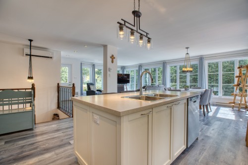 Cuisine - 890 Route Morin, Val-David, QC - Indoor Photo Showing Kitchen With Double Sink
