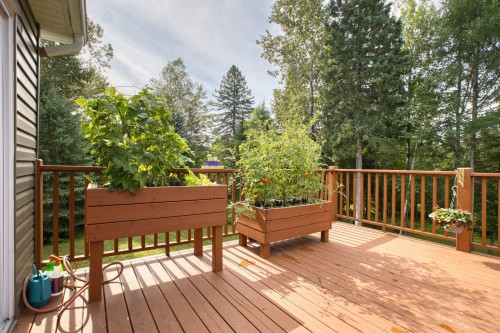 Terrasse - 890 Route Morin, Val-David, QC - Outdoor With Deck Patio Veranda With Exterior