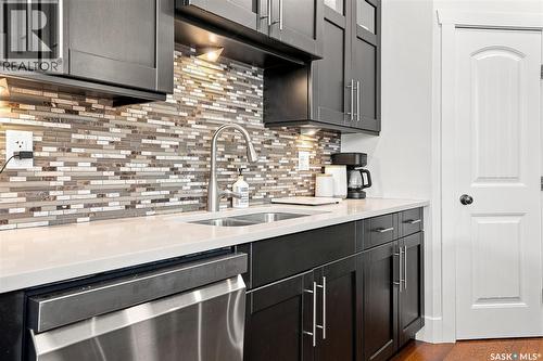 1019A 10Th Street E, Saskatoon, SK - Indoor Photo Showing Kitchen With Double Sink With Upgraded Kitchen