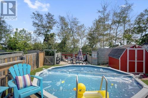 23 Eldad Drive, Clarington, ON - Outdoor With Above Ground Pool
