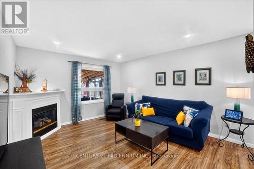 23 Eldad Drive, Clarington, ON - Indoor Photo Showing Living Room With Fireplace