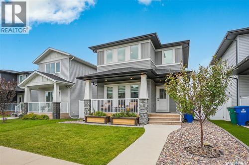 222 Dubois Crescent, Saskatoon, SK - Outdoor With Deck Patio Veranda With Facade