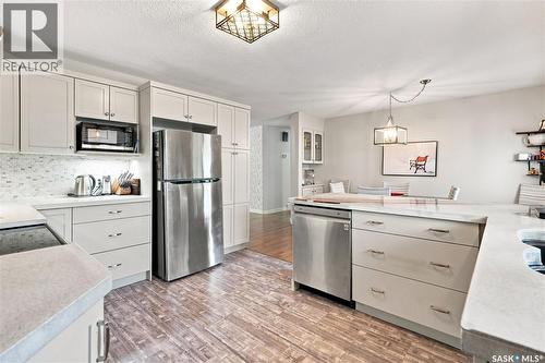 2 Springstein Avenue, Regina, SK - Indoor Photo Showing Kitchen With Stainless Steel Kitchen With Double Sink