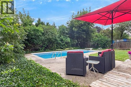 516 Kenmarr Crescent, Burlington, ON - Outdoor With In Ground Pool With Backyard