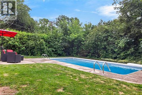 516 Kenmarr Crescent, Burlington, ON - Outdoor With In Ground Pool With Backyard