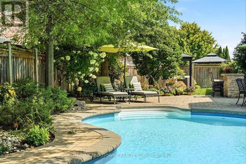 536 Cusick Circle, Milton, ON - Outdoor With In Ground Pool With Backyard